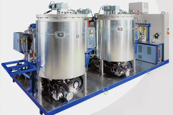 Mixing- and metering systems - from rinsing-device to spraying heads
